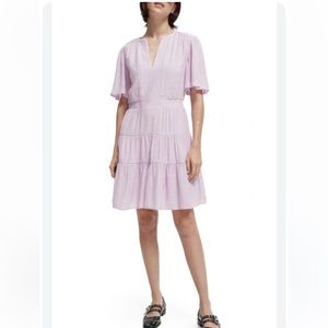 Scotch & Soda flutter sleeve dress sz 12 new
